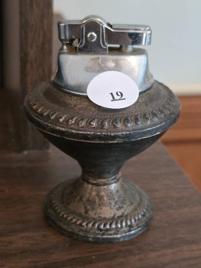 Sterling Silver Weighted Tabletop Lighter, 3 1/2A H